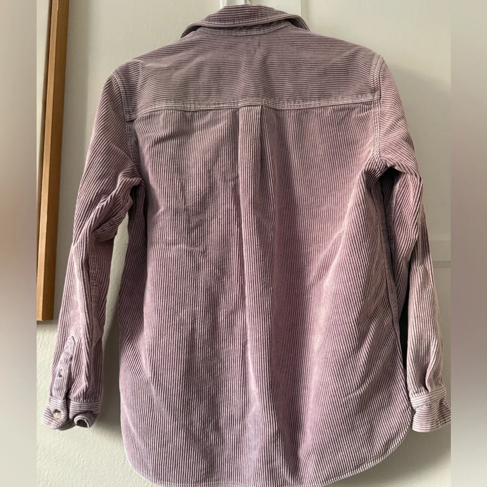 Urban Outfitters Lavender Oversized Corduroy Button Down Shirt 100% Cotton S - Picture 2 of 7